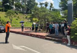 2025년 합동 소방 훈련 및 중대산업재해 발생 대응 훈련 사진